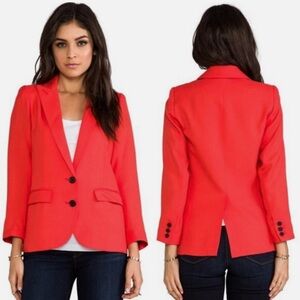 Smythe Vibrant Red Blazer in size 8